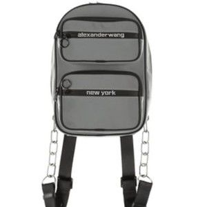 Alexander Wang Attica Reflective Backpack Silver‎ Iridescent